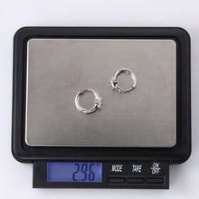 画像をギャラリービューアに読み込む, stainless steel earring, CZ earring, Hoop earring, lady earring