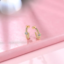 画像をギャラリービューアに読み込む, stainless steel earring, twisted earring, lady earring