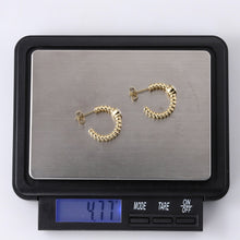 画像をギャラリービューアに読み込む, stainless steel earring, twisted earring, lady earring