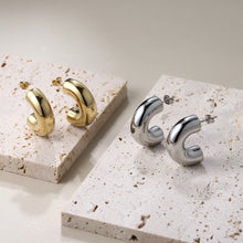 画像をギャラリービューアに読み込む, ESS779 Stainless Steel Hollow Earring AAB CO..