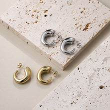 画像をギャラリービューアに読み込む, ESS782 Stainless Steel Hollow Earring AAB CO..