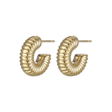 画像をギャラリービューアに読み込む, ESS783 Stainless Steel Hollow Earring AAB CO..