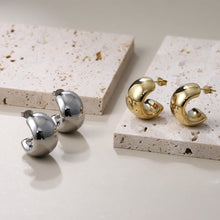 画像をギャラリービューアに読み込む, ESS784 Stainless Steel Hollow Earring AAB CO..