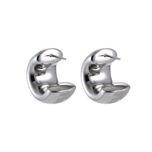 画像をギャラリービューアに読み込む, ESS784 Stainless Steel Hollow Earring AAB CO..