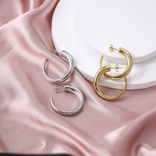 画像をギャラリービューアに読み込む, ESS785 Stainless Steel Hollow Earring AAB CO..