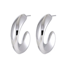 画像をギャラリービューアに読み込む, ESS786 Stainless Steel Hollow Earring AAB CO..
