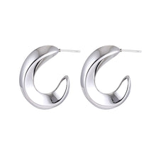 画像をギャラリービューアに読み込む, ESS786 Stainless Steel Hollow Earring AAB CO..