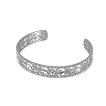 画像をギャラリービューアに読み込む, プルメリア&ホヌ透かしバングル 【GBSG224】