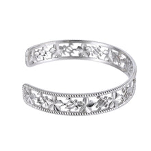 画像をギャラリービューアに読み込む, プルメリア&ホヌ透かしバングル 【GBSG224】