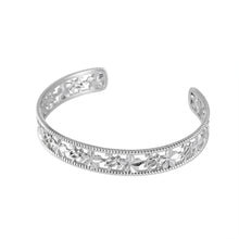 画像をギャラリービューアに読み込む, プルメリア&ホヌ透かしバングル 【GBSG224】