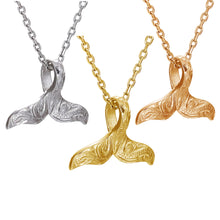 画像をギャラリービューアに読み込む, ミニホエールテールペンダント 【GPSS1680】《刻印可能》