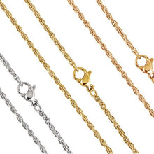 画像をギャラリービューアに読み込む, 細めロープチェーン 【GNSSC119】