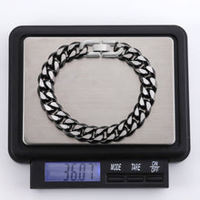 画像をギャラリービューアに読み込む, MBSS173 STAINLESS STEEL CURB CHAIN BRACELET AAB CO..