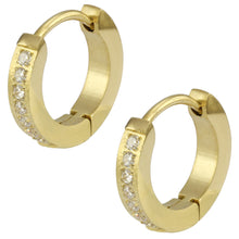 画像をギャラリービューアに読み込む, MESS27 STAINLESS STEEL EARRING WITH CZ AAB CO..