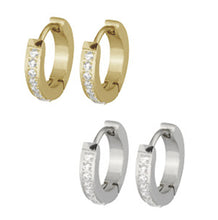 画像をギャラリービューアに読み込む, MESS27 STAINLESS STEEL EARRING WITH CZ AAB CO..