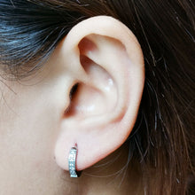 画像をギャラリービューアに読み込む, MESS27 STAINLESS STEEL EARRING WITH CZ AAB CO..