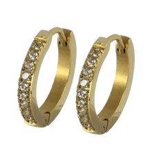 画像をギャラリービューアに読み込む, MESS28 STAINLESS STEEL EARRING WITH CZ AAB CO..