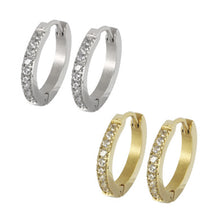 画像をギャラリービューアに読み込む, MESS28 STAINLESS STEEL EARRING WITH CZ AAB CO..