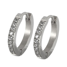 画像をギャラリービューアに読み込む, MESS28 STAINLESS STEEL EARRING WITH CZ AAB CO..