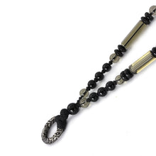 画像をギャラリービューアに読み込む, MNSS13 BEAD NECKLACE WITH STAINLESS STEEL RING AAB CO..