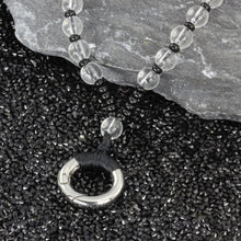 画像をギャラリービューアに読み込む, MNSS14 BEAD NECKLACE WITH STAINLESS STEEL RING AAB CO..