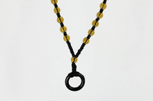 画像をギャラリービューアに読み込む, MNSS15 BEAD NECKLACE WITH STAINLESS STEEL RING AAB CO..