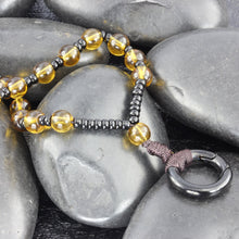 画像をギャラリービューアに読み込む, MNSS15 BEAD NECKLACE WITH STAINLESS STEEL RING AAB CO..