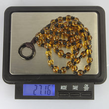 画像をギャラリービューアに読み込む, MNSS15 BEAD NECKLACE WITH STAINLESS STEEL RING AAB CO..