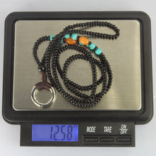 画像をギャラリービューアに読み込む, MNSS18 BEAD NECKLACE WITH STAINLESS STEEL RING AAB CO..