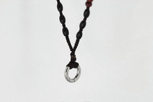 画像をギャラリービューアに読み込む, MNSS20 BEAD NECKLACE WITH STAINLESS STEEL RING AAB CO..