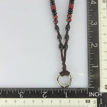 画像をギャラリービューアに読み込む, MNSS20 BEAD NECKLACE WITH STAINLESS STEEL RING AAB CO..