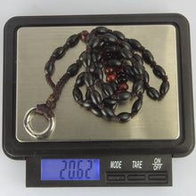 画像をギャラリービューアに読み込む, MNSS20 BEAD NECKLACE WITH STAINLESS STEEL RING AAB CO..