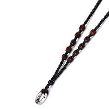 画像をギャラリービューアに読み込む, MNSS19 BEAD NECKLACE WITH STAINLESS STEEL RING AAB CO..