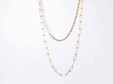 画像をギャラリービューアに読み込む, MNSS24 STAINLESS STEEL MULTI CHAIN NECKLACE WITH PEARL AAB CO..