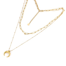 画像をギャラリービューアに読み込む, MNSS25 STAINLESS STEEL MULTI CHAIN NECKLACE AAB CO..