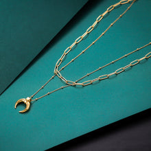 画像をギャラリービューアに読み込む, MNSS25 STAINLESS STEEL MULTI CHAIN NECKLACE AAB CO..