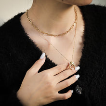 画像をギャラリービューアに読み込む, MNSS25 STAINLESS STEEL MULTI CHAIN NECKLACE AAB CO..