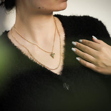 画像をギャラリービューアに読み込む, MNSS26 STAINLESS STEEL MULTI CHAIN NECKLACE WITH HEART AAB CO..