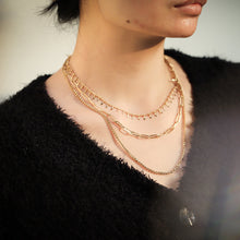 画像をギャラリービューアに読み込む, MNSS28 STAINLESS STEEL MULTI CHAIN NECKLACE AAB CO..