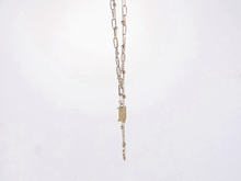 画像をギャラリービューアに読み込む, MNSS29 STAINLESS STEEL MULTI CHAIN NECKLACE WITH HEART AAB CO..