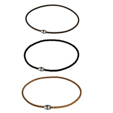 画像をギャラリービューアに読み込む, NSS361 STAINLESS STEEL LEATHER NECKLACE AAB CO..