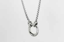 画像をギャラリービューアに読み込む, NSS703 STAINLESS STEEL  NECKLACE  WITH RING AAB CO..