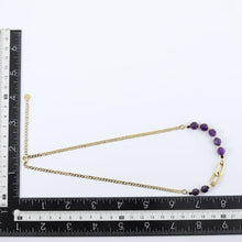 画像をギャラリービューアに読み込む, NSS780 STAINLESS STEEL NECKLACE WITH NATURAL STONE AAB CO..