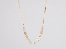 画像をギャラリービューアに読み込む, NSS780 STAINLESS STEEL NECKLACE WITH NATURAL STONE AAB CO..