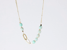 画像をギャラリービューアに読み込む, NSS780 STAINLESS STEEL NECKLACE WITH NATURAL STONE AAB CO..