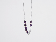 画像をギャラリービューアに読み込む, NSS780 STAINLESS STEEL NECKLACE WITH NATURAL STONE AAB CO..