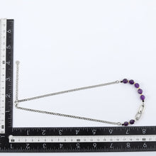 画像をギャラリービューアに読み込む, NSS780 STAINLESS STEEL NECKLACE WITH NATURAL STONE AAB CO..