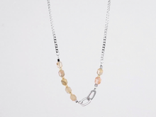 画像をギャラリービューアに読み込む, NSS780 STAINLESS STEEL NECKLACE WITH NATURAL STONE AAB CO..