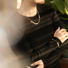 画像をギャラリービューアに読み込む, NSS780 STAINLESS STEEL NECKLACE WITH NATURAL STONE AAB CO..