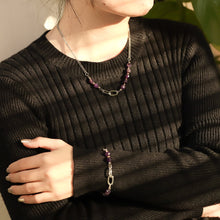 画像をギャラリービューアに読み込む, BSS857 STAINLESS STEEL BRACELET WITH NATURAL STONE AAB CO..